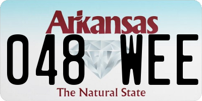 AR license plate 048WEE