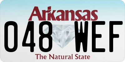AR license plate 048WEF