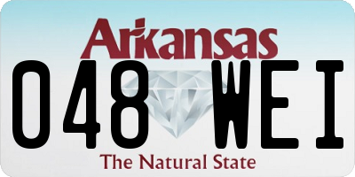 AR license plate 048WEI