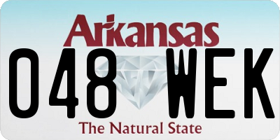 AR license plate 048WEK