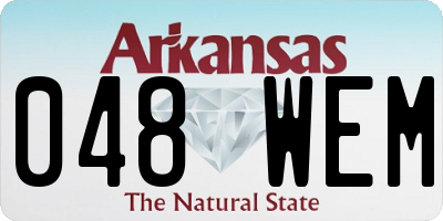AR license plate 048WEM