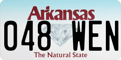 AR license plate 048WEN