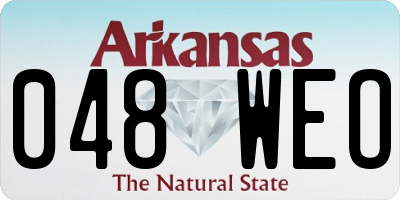 AR license plate 048WEO