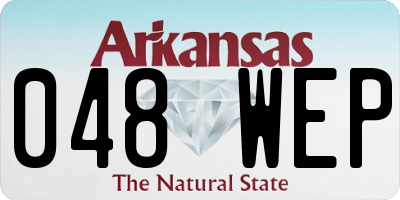 AR license plate 048WEP