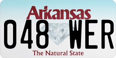 AR license plate 048WER