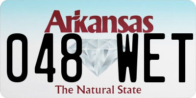 AR license plate 048WET