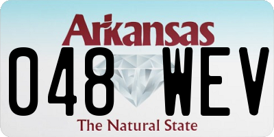 AR license plate 048WEV