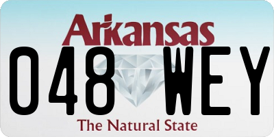 AR license plate 048WEY