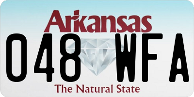 AR license plate 048WFA
