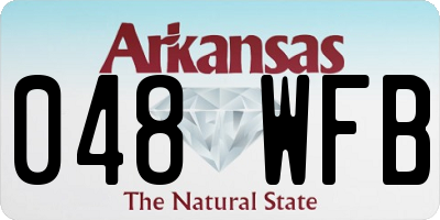 AR license plate 048WFB