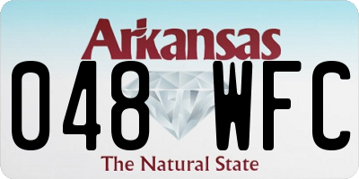 AR license plate 048WFC