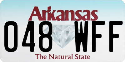 AR license plate 048WFF