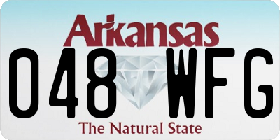 AR license plate 048WFG