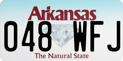 AR license plate 048WFJ
