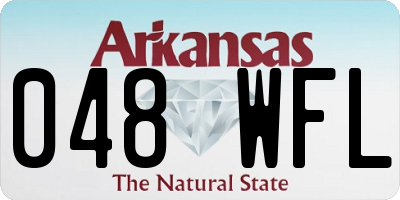 AR license plate 048WFL