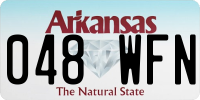 AR license plate 048WFN