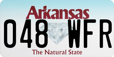 AR license plate 048WFR
