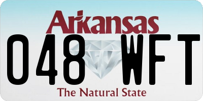 AR license plate 048WFT