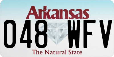 AR license plate 048WFV
