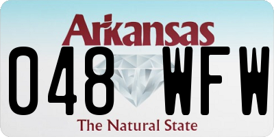 AR license plate 048WFW