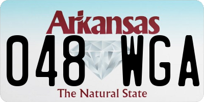 AR license plate 048WGA