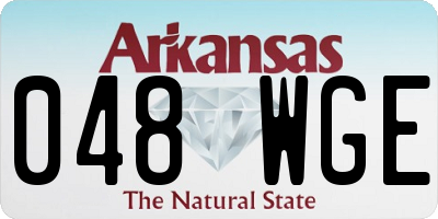 AR license plate 048WGE