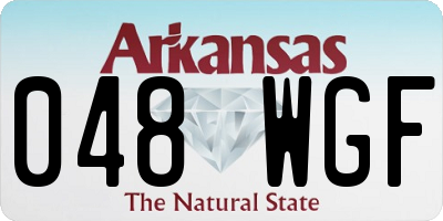 AR license plate 048WGF