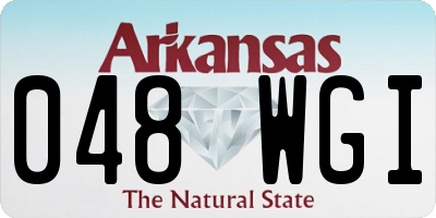 AR license plate 048WGI