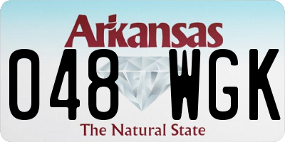 AR license plate 048WGK