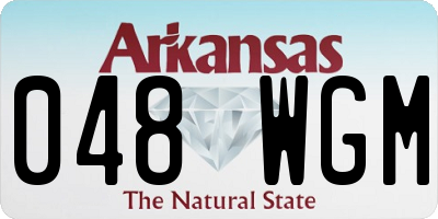 AR license plate 048WGM