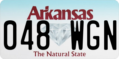 AR license plate 048WGN