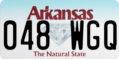 AR license plate 048WGQ