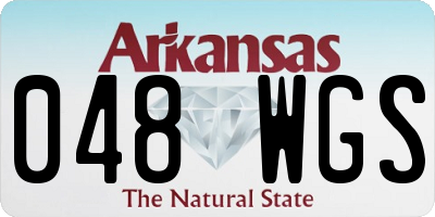 AR license plate 048WGS
