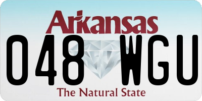 AR license plate 048WGU