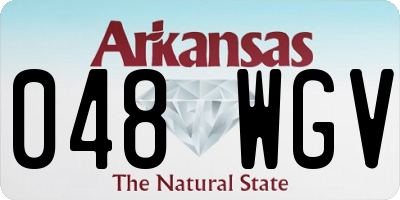 AR license plate 048WGV