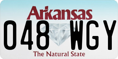 AR license plate 048WGY