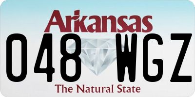 AR license plate 048WGZ