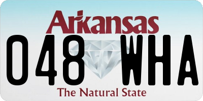 AR license plate 048WHA