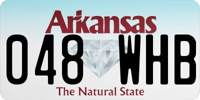 AR license plate 048WHB