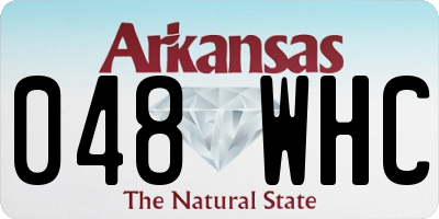 AR license plate 048WHC