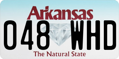 AR license plate 048WHD