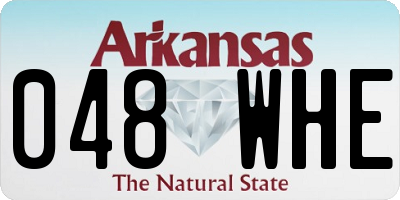 AR license plate 048WHE
