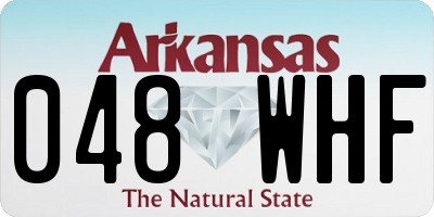 AR license plate 048WHF