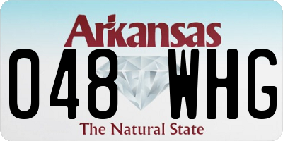 AR license plate 048WHG