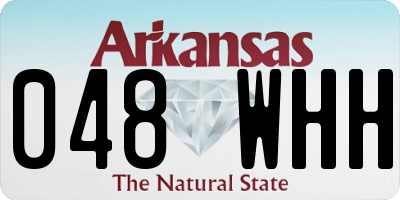 AR license plate 048WHH