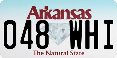AR license plate 048WHI