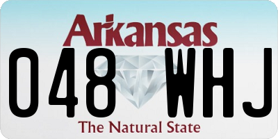 AR license plate 048WHJ