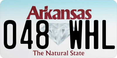AR license plate 048WHL