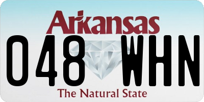 AR license plate 048WHN
