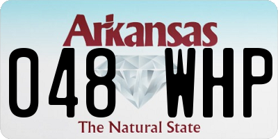 AR license plate 048WHP